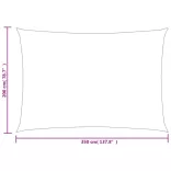 világoszöld négyszögletű HDPE napvitorla 160 g/m² 2 x 3,5 m