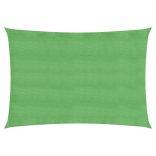 világoszöld négyszögletű HDPE napvitorla 160 g/m² 2,5x5 m