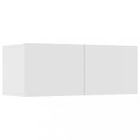 4 db fehér szerelt fa TV-szekrény 80 x 30 x 30 cm