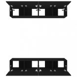 4 db fekete szerelt fa TV-szekrény 80 x 30 x 30 cm