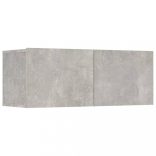 4 db betonszürke szerelt fa fali TV-szekrény 80 x 30 x 30 cm