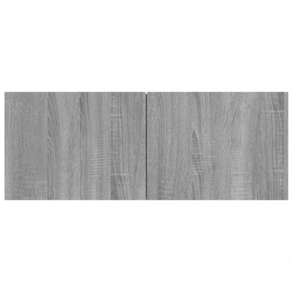 4 db szürke sonoma színű szerelt fa TV-szekrény 80 x 30 x 30 cm