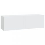 4 db fehér fali TV-szekrény 100 x 30 x 30 cm