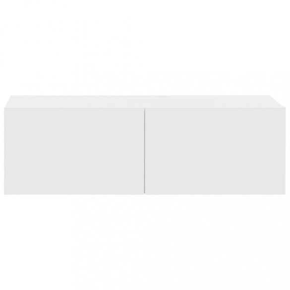 4 db fehér fali TV-szekrény 100 x 30 x 30 cm