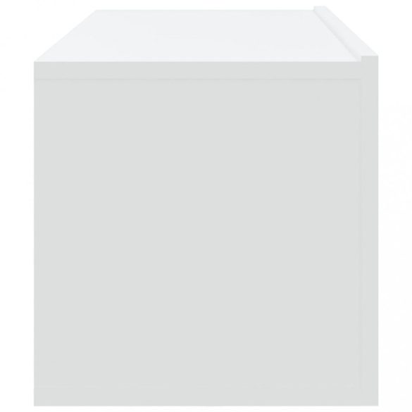 4 db fehér fali TV-szekrény 100 x 30 x 30 cm