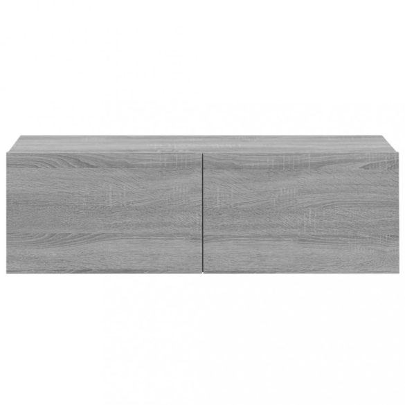 4 db szürke sonoma színű fali TV-szekrény 100 x 30 x 30 cm