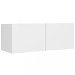 5 részes fehér szerelt fa TV-szekrényszett