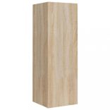 8 részes sonoma tölgy színű szerelt fa TV-szekrényszett