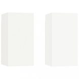 4 részes fehér szerelt fa TV-szekrényszett