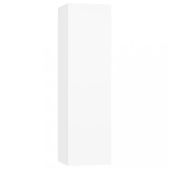 3 részes fehér szerelt fa TV-szekrényszett