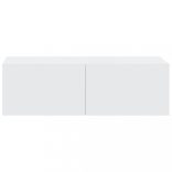 4 részes fehér szerelt fa TV-szekrényszett