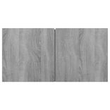 4 részes szürke sonoma színű szerelt fa TV-szekrényszett