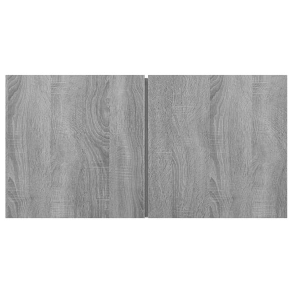 4 részes szürke sonoma színű szerelt fa TV-szekrényszett