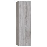 4 részes szürke sonoma színű szerelt fa TV-szekrényszett