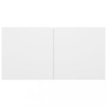 4 részes fehér szerelt fa TV-szekrényszett