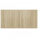 4 részes sonoma tölgy színű szerelt fa TV-szekrényszett