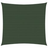 sötétzöld HDPE napvitorla 160 g/m² 2 x 2 m