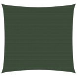 sötétzöld HDPE napvitorla 160 g/m² 4 x 4 m