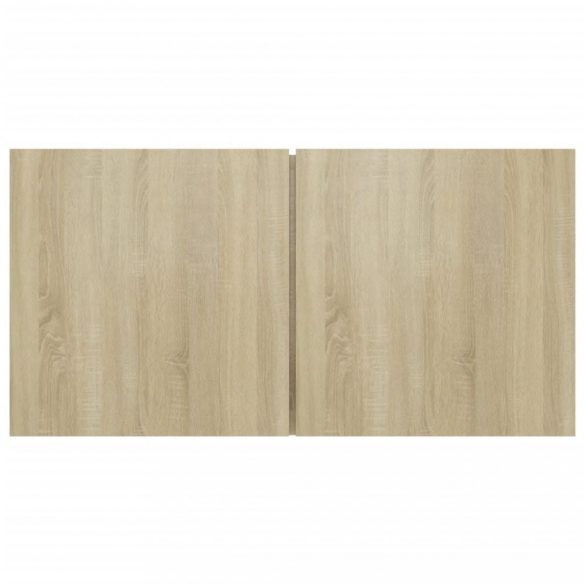 5 részes sonoma tölgy színű szerelt fa TV-szekrényszett