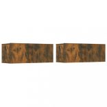 5 részes füstös tölgy színű szerelt fa TV-szekrényszett