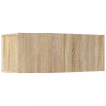 5 részes sonoma tölgy színű szerelt fa TV-szekrényszett