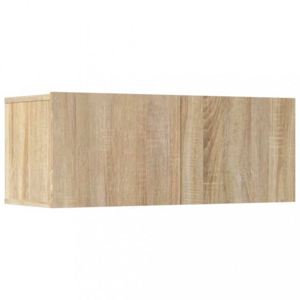 5 részes sonoma tölgy színű szerelt fa TV-szekrényszett