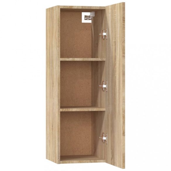 5 részes sonoma tölgy színű szerelt fa TV-szekrényszett