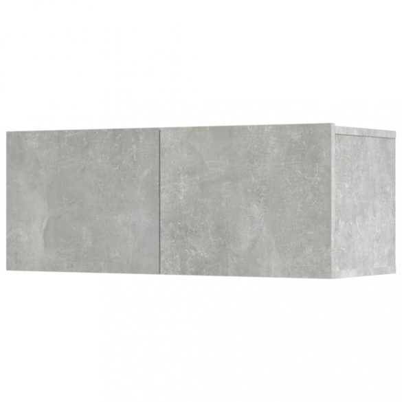 5 részes betonszürke szerelt fa TV-szekrényszett