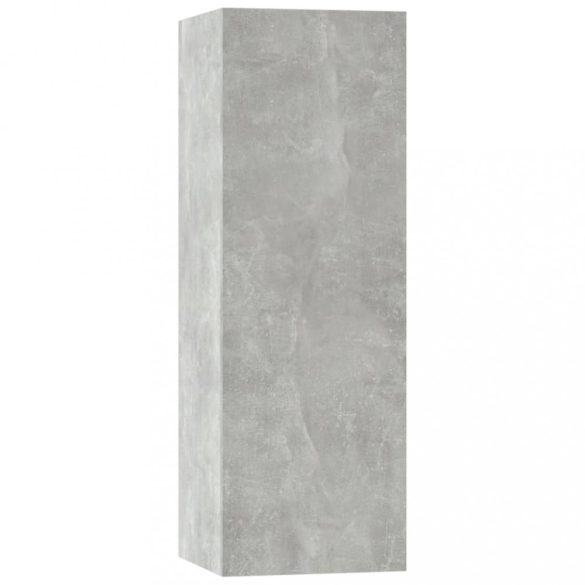 5 részes betonszürke szerelt fa TV-szekrényszett