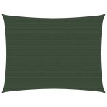 sötétzöld HDPE napvitorla 160 g/m² 2 x 3 m