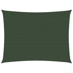 sötétzöld HDPE napvitorla 160 g/m² 2 x 3 m