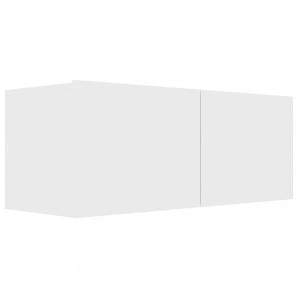 7 részes fehér szerelt fa TV-szekrényszett