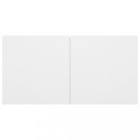 4 részes fehér szerelt fa TV-szekrényszett