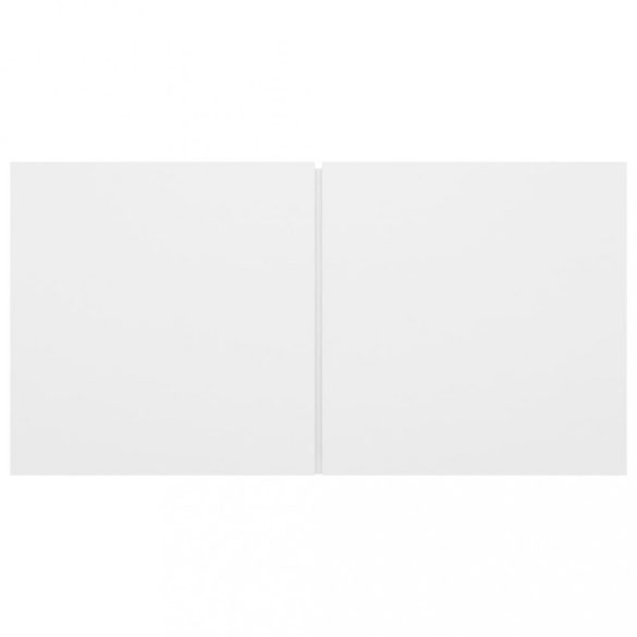 4 részes fehér szerelt fa TV-szekrényszett