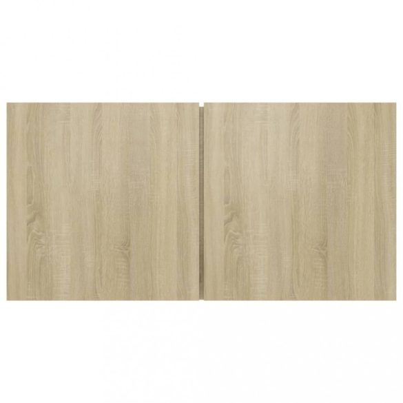 4 részes sonoma tölgy színű szerelt fa TV-szekrényszett