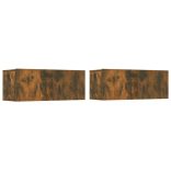 4 részes füstös tölgy színű szerelt fa TV-szekrényszett