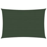 sötétzöld HDPE napvitorla 160 g/m² 2,5 x 4 m