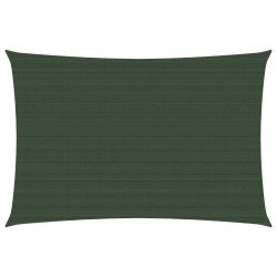 sötétzöld HDPE napvitorla 160 g/m² 2,5 x 4 m