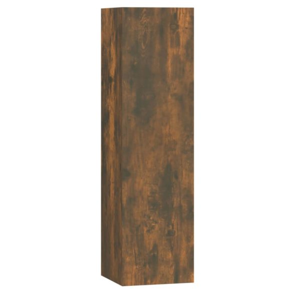 7 részes füstös tölgy színű szerelt fa TV-szekrényszett