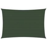 sötétzöld HDPE napvitorla 160 g/m² 3 x 4 m