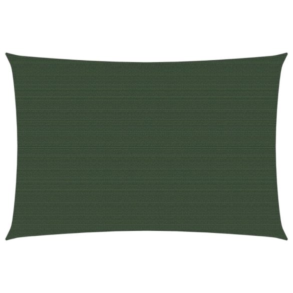 sötétzöld HDPE napvitorla 160 g/m² 3 x 4 m