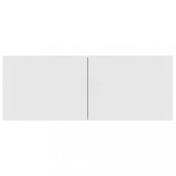 fehér falra szerelhető szerelt fa TV-szekrény