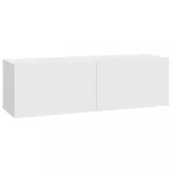 fehér falra szerelhető szerelt fa TV-szekrény