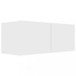 6 részes fehér szerelt fa TV-szekrényszett