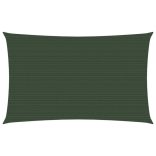 sötétzöld HDPE napvitorla 160 g/m² 3 x 6 m