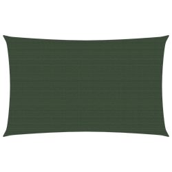 sötétzöld HDPE napvitorla 160 g/m² 3 x 6 m