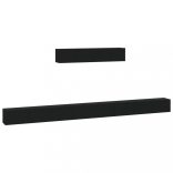 6 részes fekete szerelt fa TV-szekrényszett