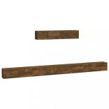 6 részes füstös tölgy színű szerelt fa TV-szekrényszett