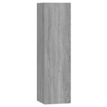 4 részes szürke sonoma színű szerelt fa TV-szekrényszett