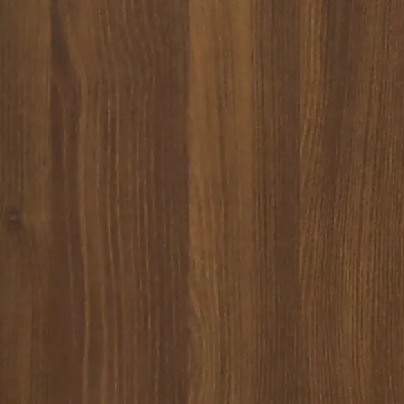 2 db barna tölgy színű szerelt fa faliszekrény 60x36,5x35 cm